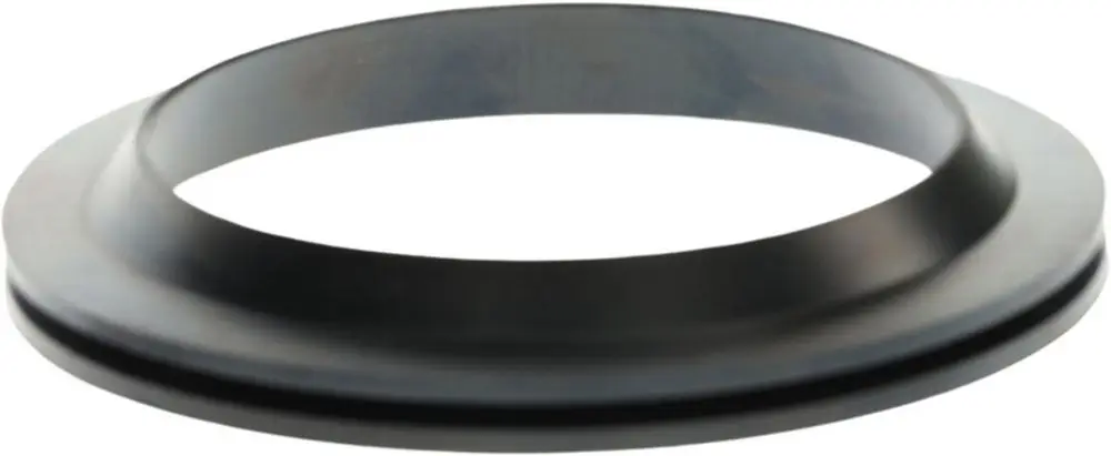 Schwarze Dichtung von Bosch mit flachem Designs. Die ringförmige Bauart ermöglicht eine zuverlässige Abdichtung in Verbindung mit anderen Komponenten.